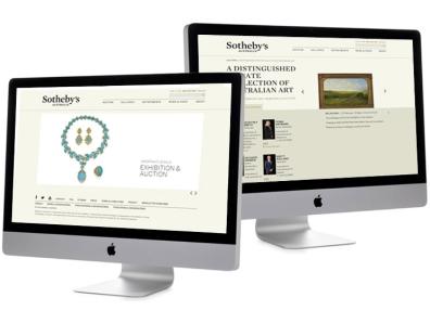Sothebys - Design, and custom auction listing module