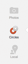 Google+ uses Circles in a similar way to Facebook
