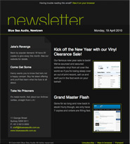 Email Newsletter Templates included as standard