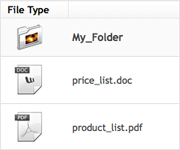 Upload files and documents for your customers to access