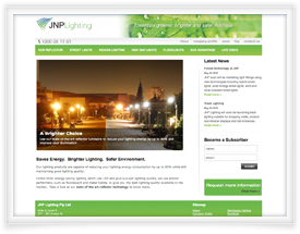 JNP Lighting website JNP Lighting website design and shopping cart software by SiteSuite
