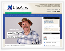 Lifeworks website design and shopping cart software by SiteSuite
