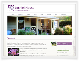 Lochiel House Restaurant website Lochiel House Restaurant website design by SiteSuite