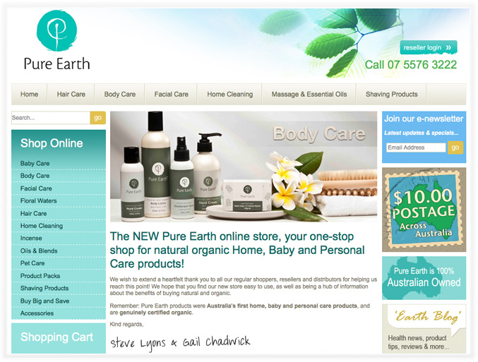 Pure Earth online store