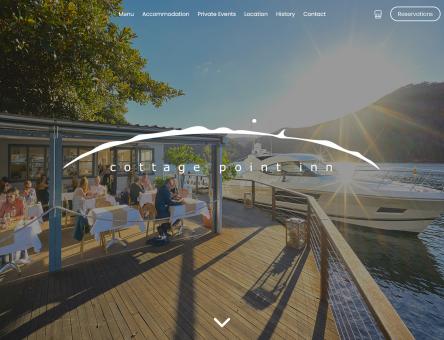 Cottage Point Inn - A modern UX design for a boutique restaurant and accommodation by the water