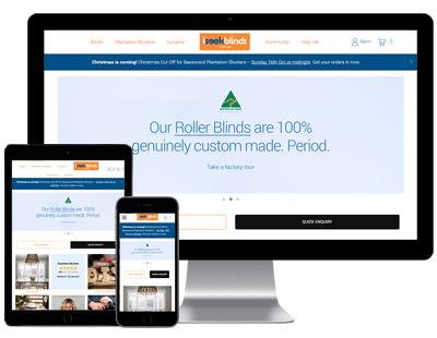 I Seek Blinds - tailored e-commerce solution