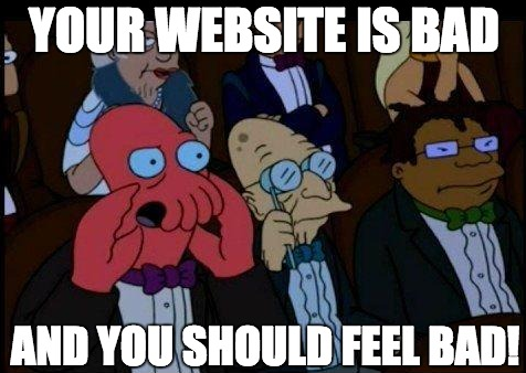 bad website meme