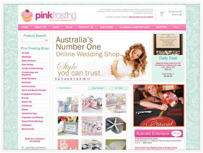 Pink Frosting Website